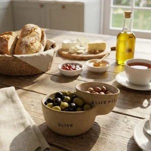zeytin Çöpü bölmeli zeytin kasesi